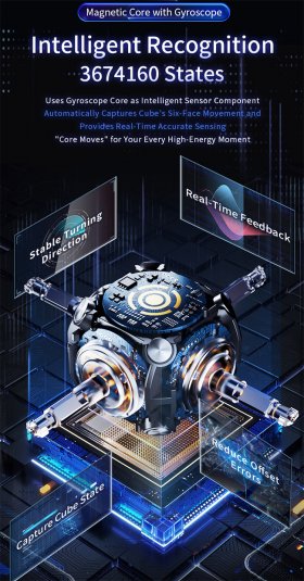 MoYu Culture WeiPo V5 AI 2x2x2 Gyroscope Core Magnetic Smart Cube MoYu Culture WeiPo V5 AI 2x2x2 Gyroscope Core Magnetic Smart Cube