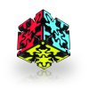 QiYi MoFangGe Crazy Gear 3x3 Magic Cube Tiled Stickerless
