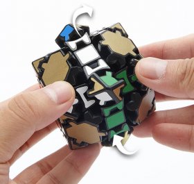 LanLan Gear 14-side Tetradecahedra Magic Cube Black LanLan Gear 14-side Tetradecahedra Magic Cube Black