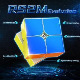 MoYu Classroom RS2 M 2020 2x2x2 Magnetic Magic Cube Stickerless MoYu Classroom RS2 M 2020 2x2x2 Magnetic Magic Cube Stickerless