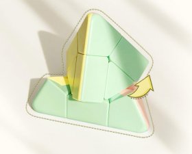 MoYu Culture Teaching Magic Tower Series Triangle Tetrahedron Macaron Color Rubik's Cube Children's Puzzle MoYu Culture Teaching Magic Tower Series Triangle Tetrahedron Macaron Color Rubik's Cube Children's Puzzle