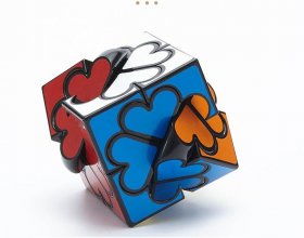 LanLan 4 Leaf Clover Heart Magic Cube Black LanLan 4 Leaf Clover Heart Magic Cube Black