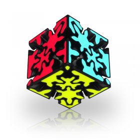 QiYi MoFangGe Crazy Gear 3x3 Magic Cube Tiled Stickerless QiYi MoFangGe Crazy Gear 3x3 Magic Cube Tiled Stickerless