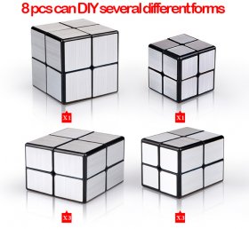 QiYi 2x2x2 Brushed Mirror Block Cube QiYi 2x2x2 Brushed Mirror Block Cube