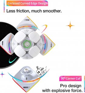 GAN251 M Air Magnetic 2x2x2 Speed Cube Stickerless GAN251 M Air Magnetic 2x2x2 Speed Cube Stickerless