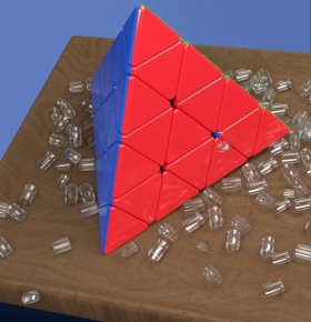 SengSo 4-layer Pyraminx Speed Cube Stickerless SengSo 4-layer Pyraminx Speed Cube Stickerless